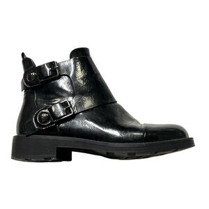 I Love Your Style Black Buckle Ankle Boots